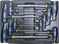 Набор Т-образных шестгранных ключей с пластиковой рукояткой 10пр. в ложементе в Уфе
